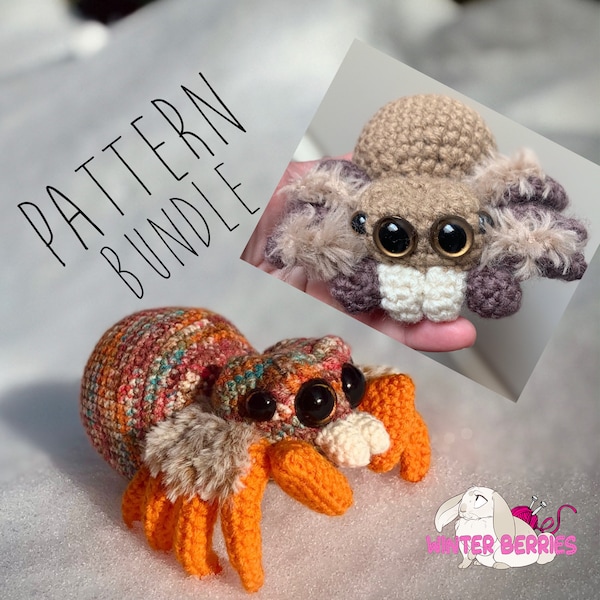 Baby & Adult Spider Crochet Pattern Bundle Digital PDF