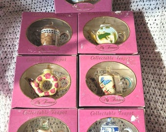 Miniature Tea Pots, Collectible, My Treasure, Decorative