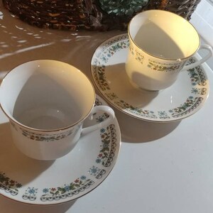 Teacups and saucers, Regent Bone China
