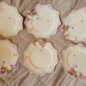 Paragon Dessert Plates, Floral Salad Plates