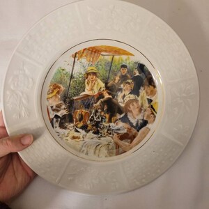Plate, Colourful, Vintage, The Luncheon Party, Wood and Sons, Staffordshire, England