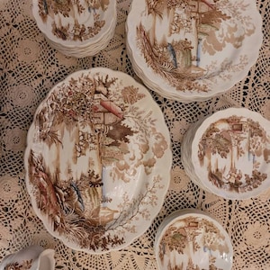 Dishes, Coaching Days and Coaching Ways, Ridgway Pottery Staffordshire England, Dinnerware, Dishware