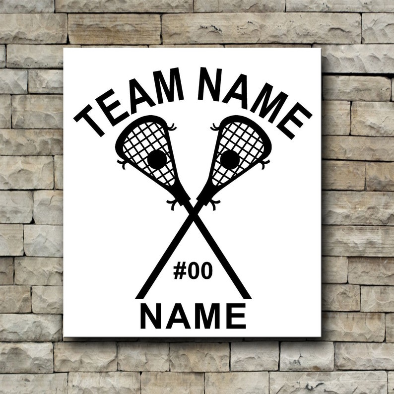 Lacrosse vinyl decal / Lacrosse Decal / Personalized decal / Etsy