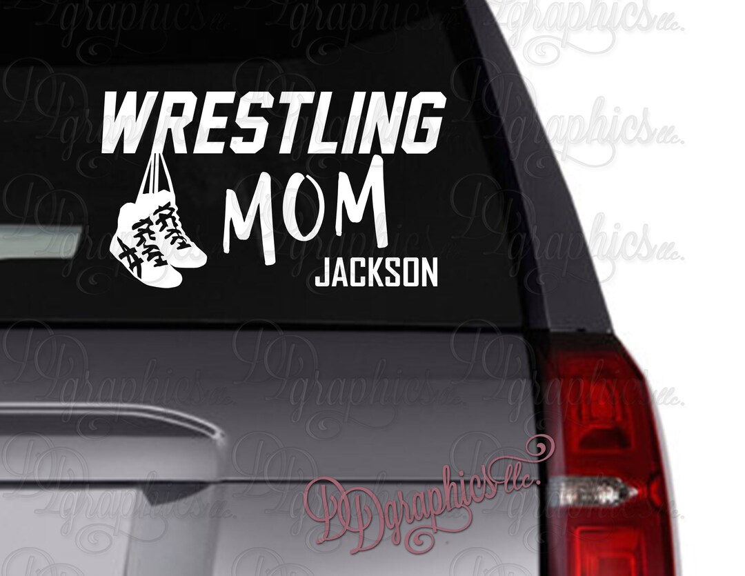 Wrestling Mom Vinyl Decal / Wrestling Decal / Wrestling Mom / - Etsy