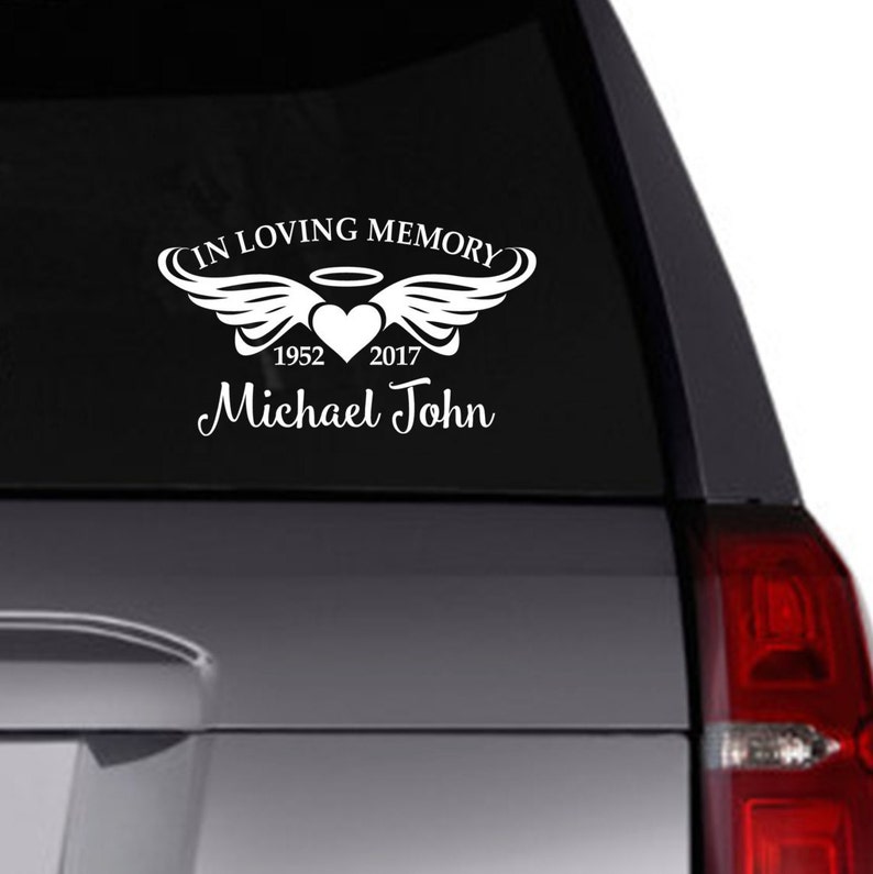 In Loving Memory vinyl car decal/Personalized Etsy