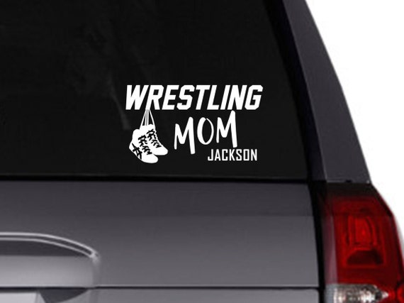 Wrestling Mom vinyl decal/Personalized decal/Car | Etsy