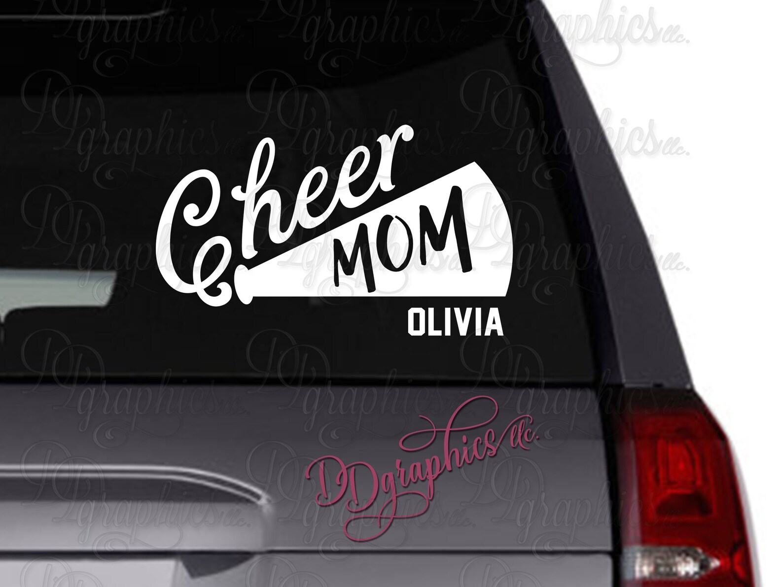 Cheer Mom Personalized Vinyl Decal, Custom Cheerleading Sticker, Cheer ...