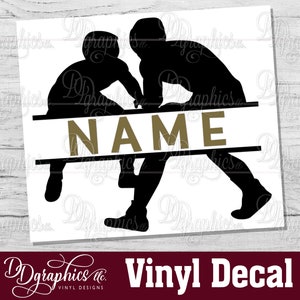 Wrestlers with Name vinyl decal / wrestling decal /Personalized decal/ wrestle/ wrestling Team /wrestle/ wrestling sticker/car tumbler decal