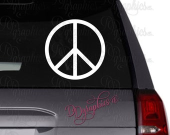 Peace Sign Vinyl Decal, Peace Sticker, Peace Sign Tumbler Decal, Car window Decal, Peace Love, Harmony, Laptop Sticker, Gift
