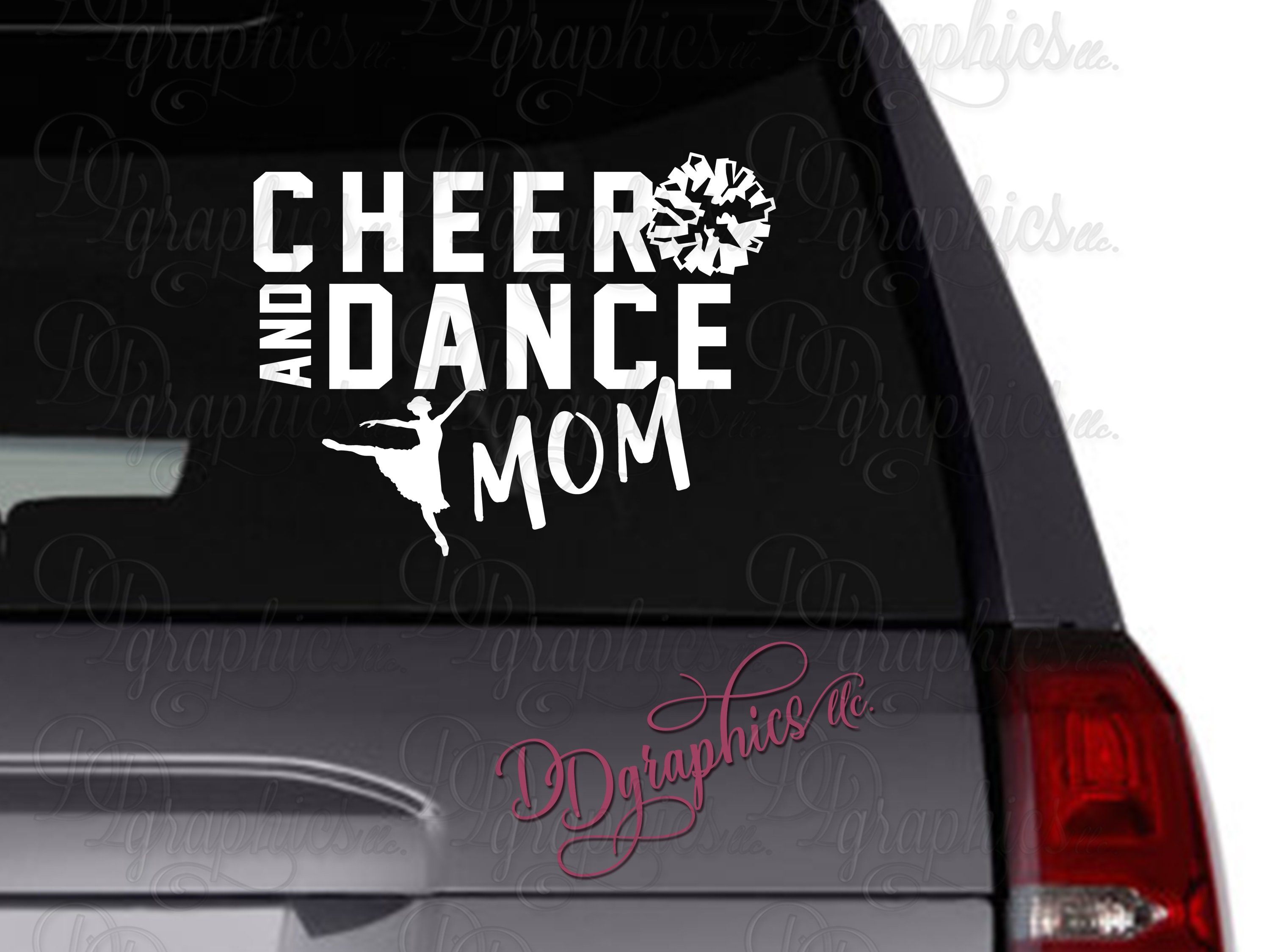 Cheer and Dance Mom Vinyl Decal, Cheerleading Sticker, Dancing Team ...