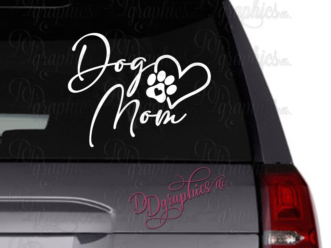 Stickios Dog Paw Print Decal - Pink Heart Vinyl Bumper Sticker For Cars & Windows - Made In USA (4.75x4.75 Inches - Foto 8