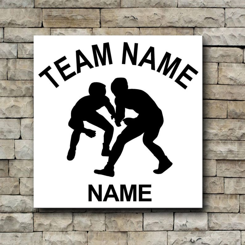 Wrestling Vinyl Car Decal / Wrestling Decal / Wrestlers / Etsy