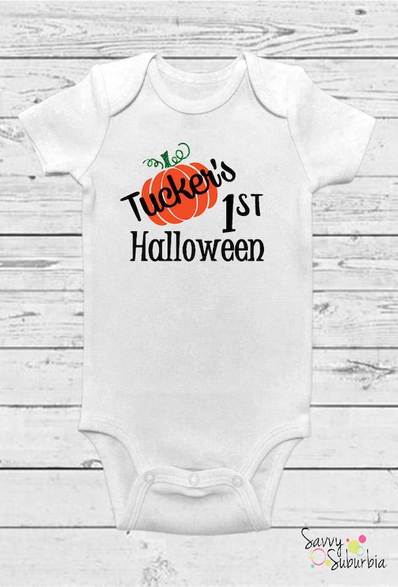 baby's first halloween onesie