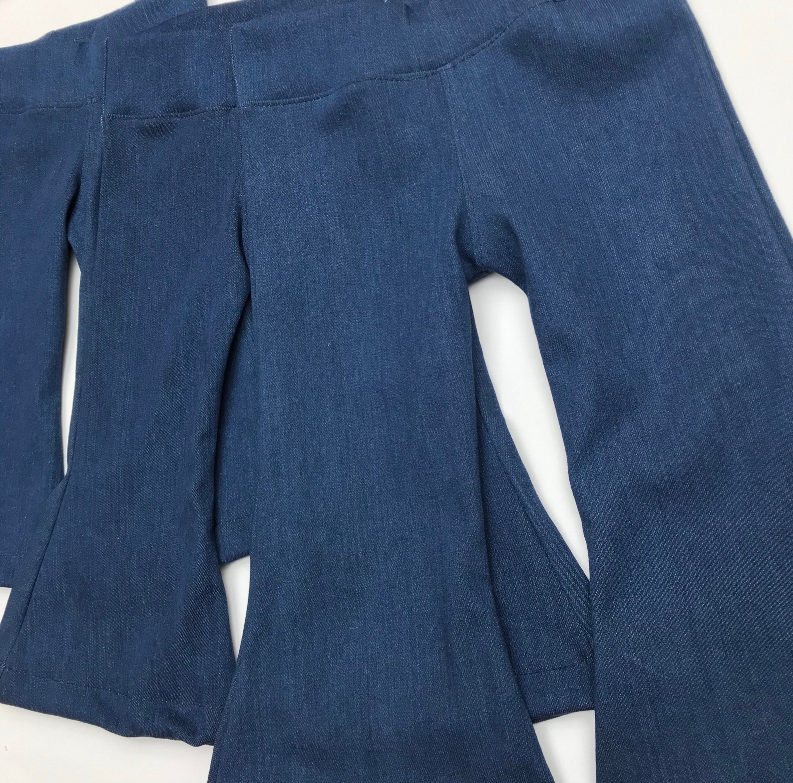 Baby and Toddler Denim bell bottoms dark wash denim bell Etsy