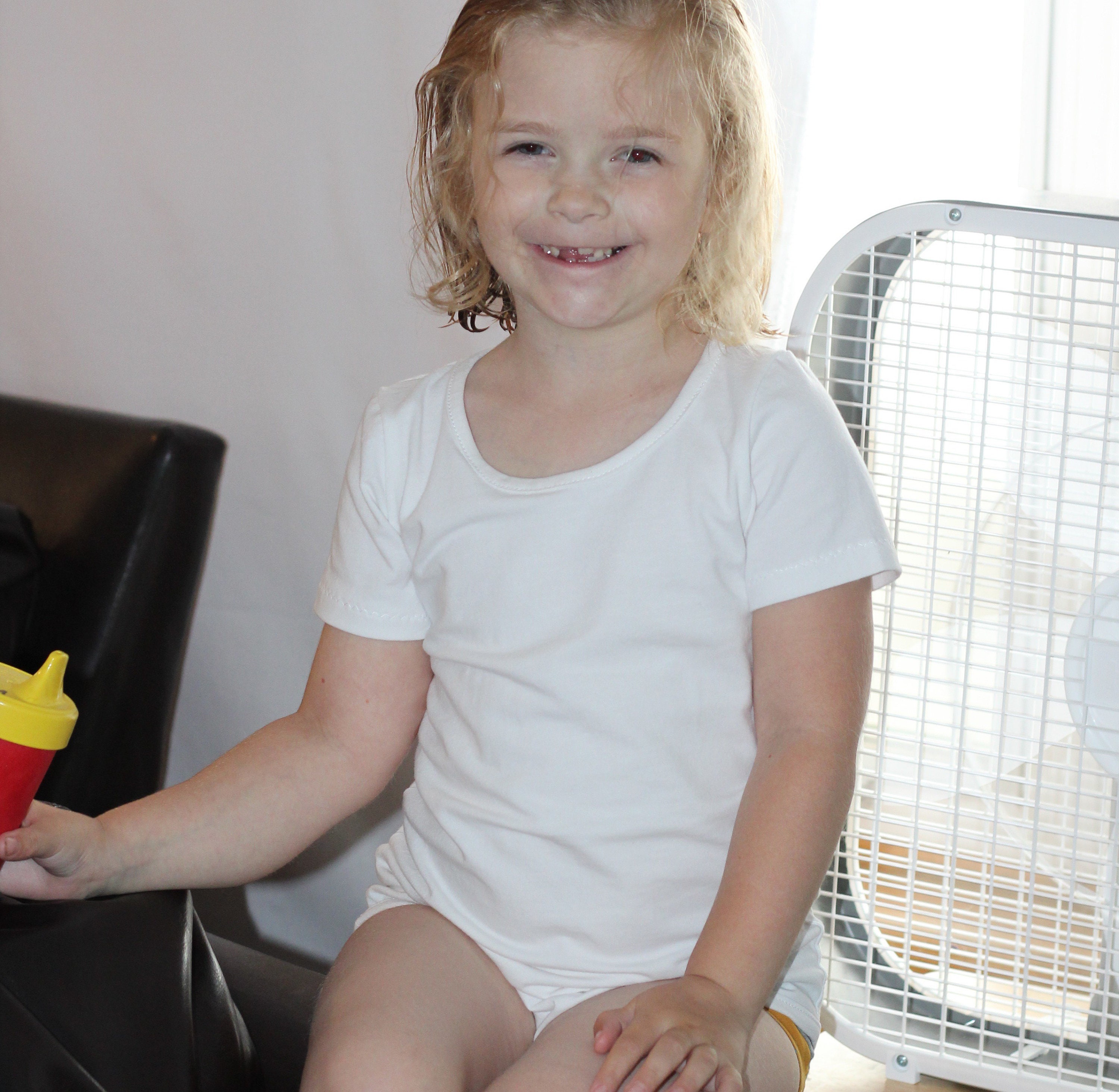 White Bodysuit for big kids Cotton TShirt Onesie with snaps Etsy