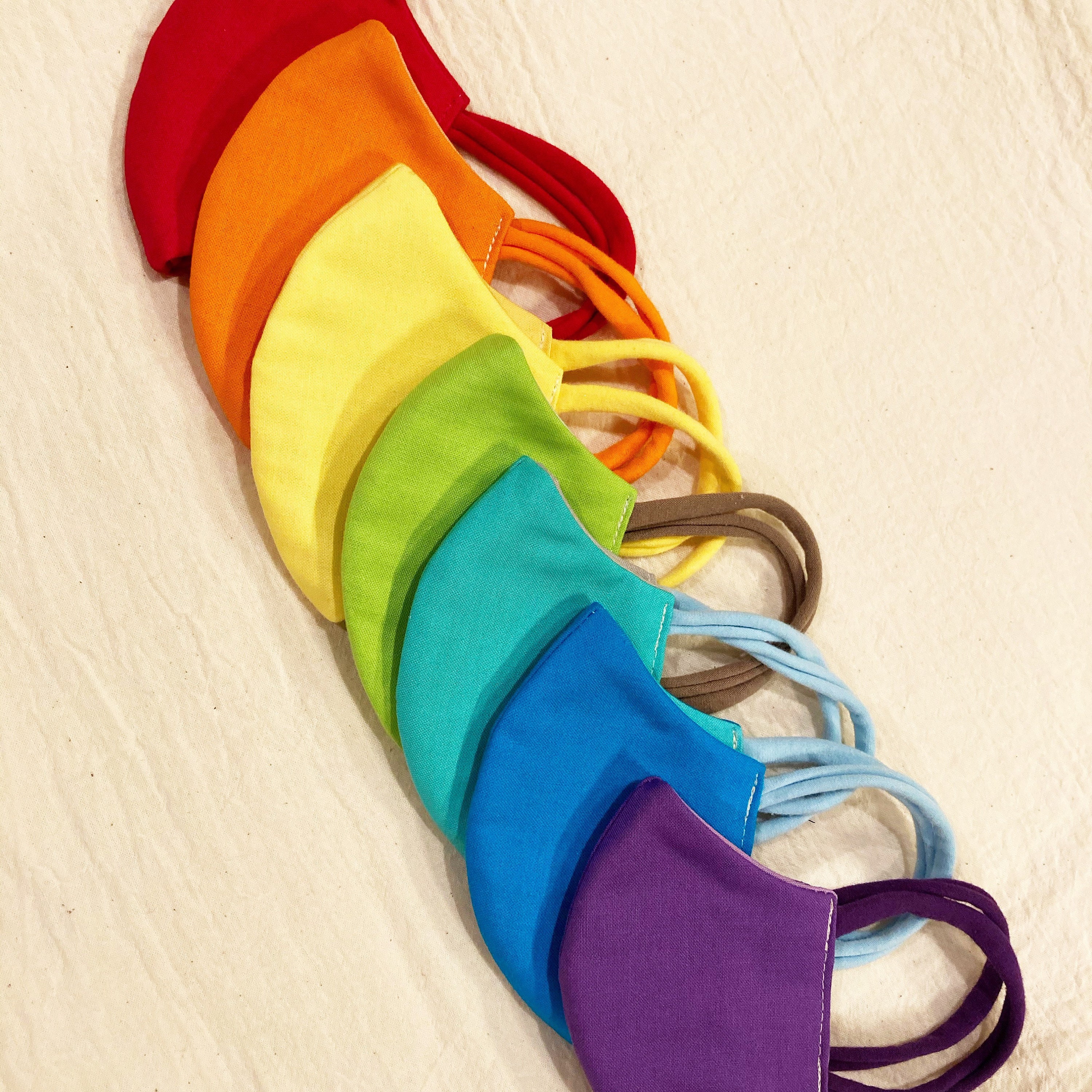 Childrens FACE MASK for kids 3 layers of fabric Cloth Face Etsy