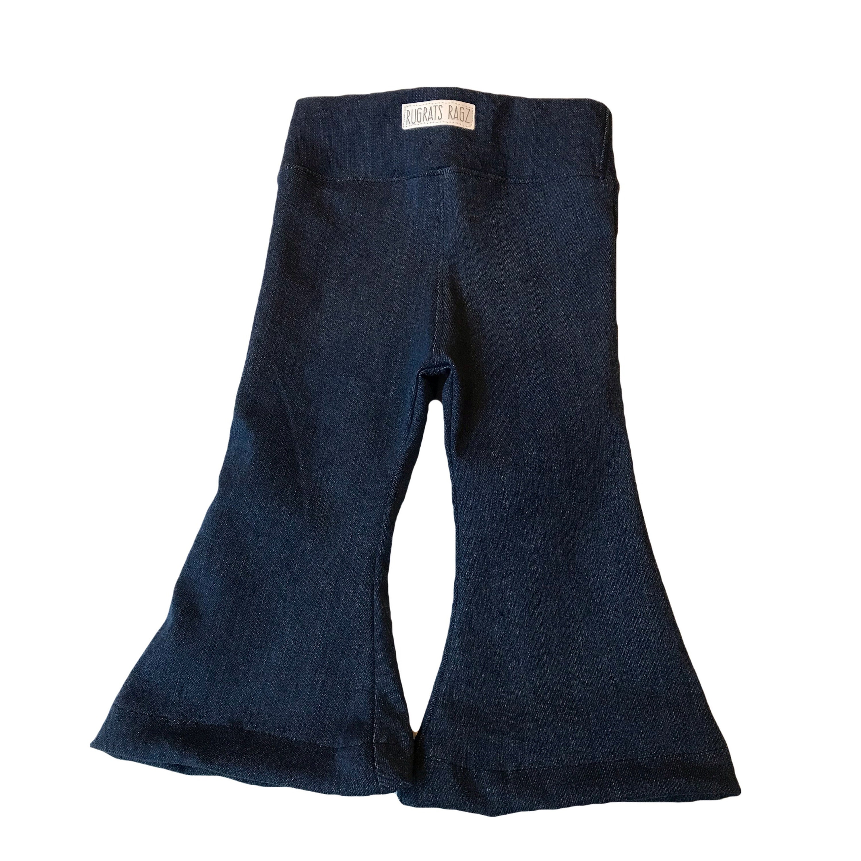Baby and Toddler Denim bell bottoms dark wash denim bell Etsy