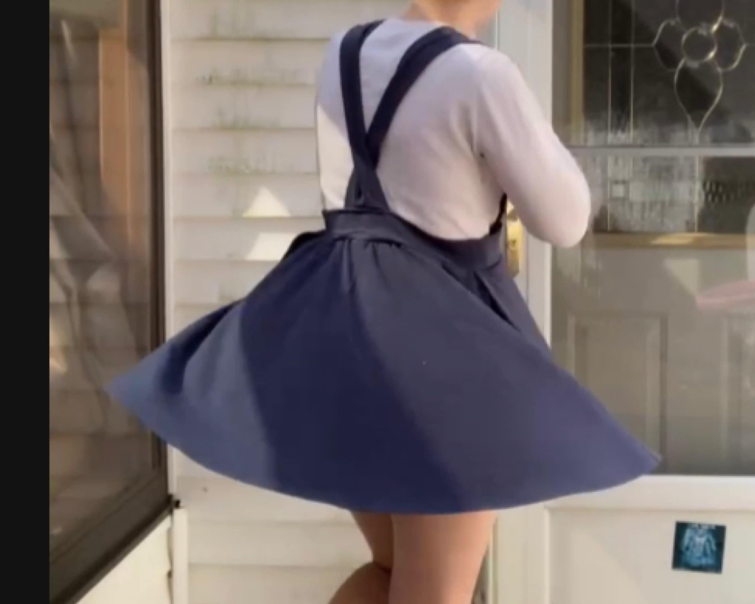 Pocket skirt womens Skater Skirt With suspenders and Etsy