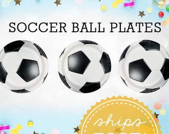 Soccer Ball Theme Dessert Plate Party Supply Soccer Birthday Party Sports Party Supply Game Day Party Soccer Party Soccer Baby Shower Idea