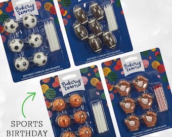 Sport Kandelaars Verjaardagskaarsen Taartdecoratie Feestartikelen Verjaardagsthema Decoratie Jongen Verjaardagstaart Topper Sport Themafeest