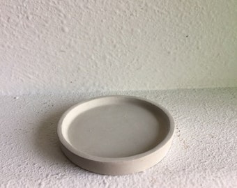 Round Concrete Planter Pot Tray