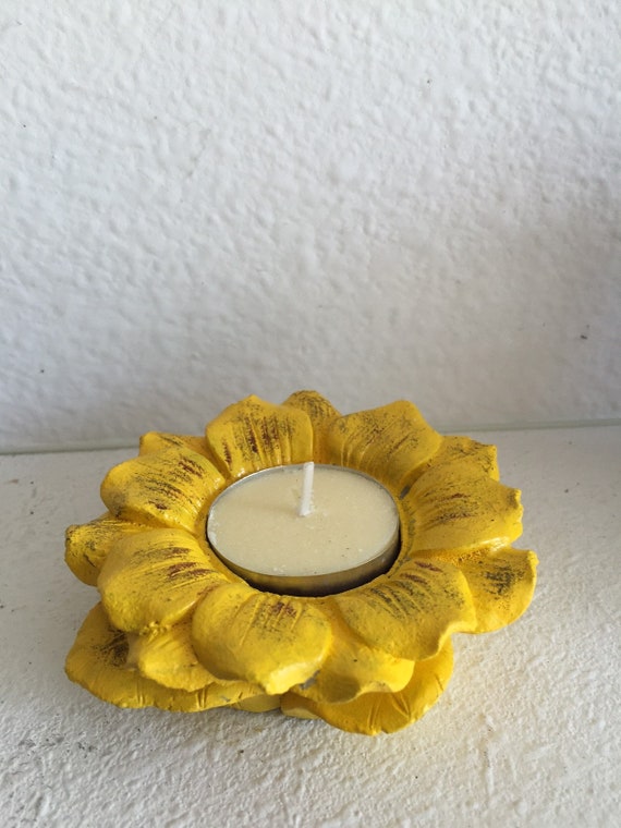 Sunflower tea light holder Clearance
