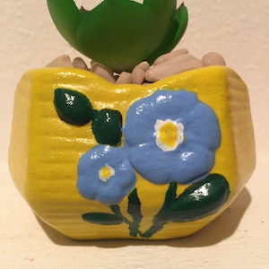 Forget-me-Not Flower Theme Succulent Planter
