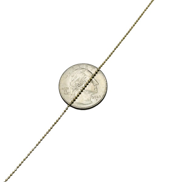 Awesome 14k Yellow and White Gold Ball Link Chain… - image 6
