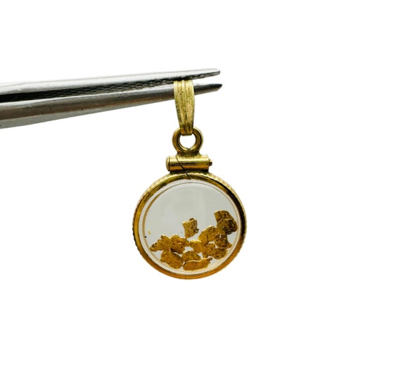 Awesome Vintage Solid 14k Yellow Gold Nugget Shak… - image 2