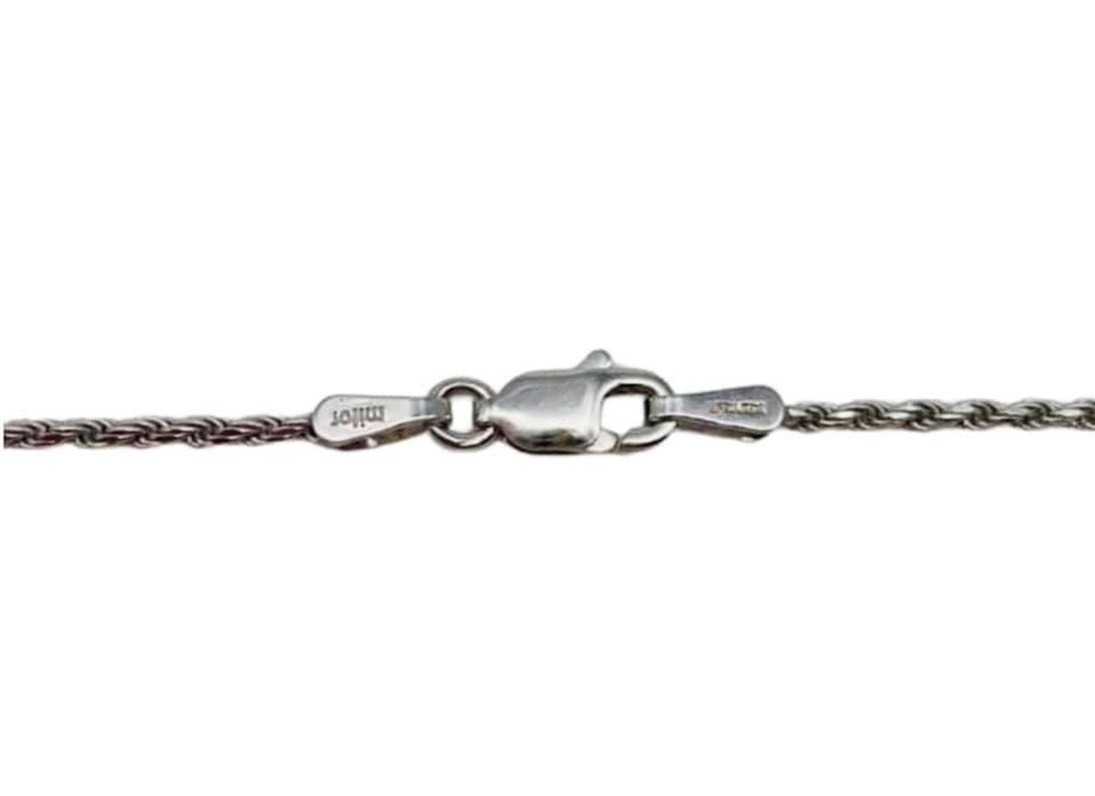 Gorgeous Solid 14k White Gold Rope Chain Necklace 18 Inches | Etsy