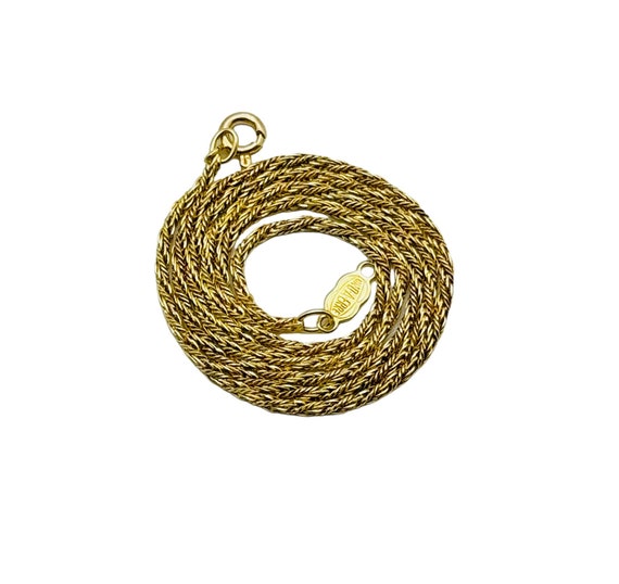 Beautiful Solid 14k Yellow Gold Twisted Rope Chai… - image 1