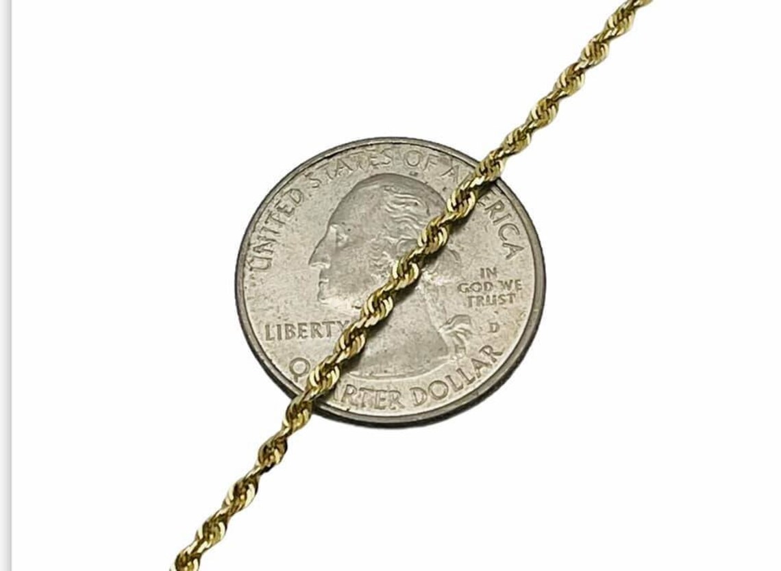 Beautiful Solid 14k Yellow Gold Michael Anthony Rope Chain Etsy