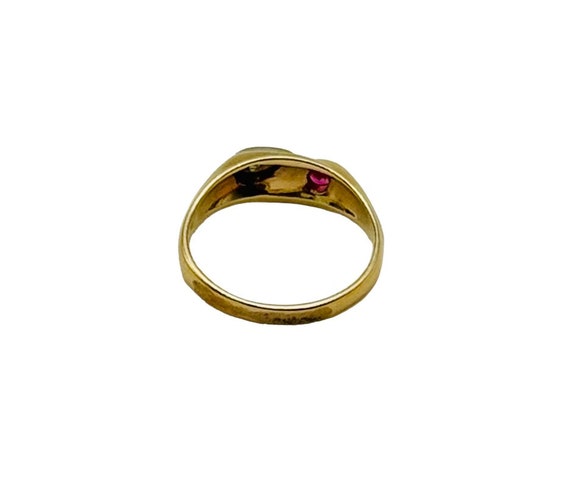 Stunning Vintage Solid 14k Yellow Gold Ring Band!… - image 2