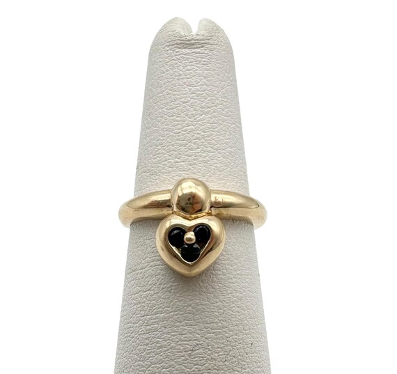 Gorgeous Vintage Solid 14k Yellow Gold and Sapphi… - image 5