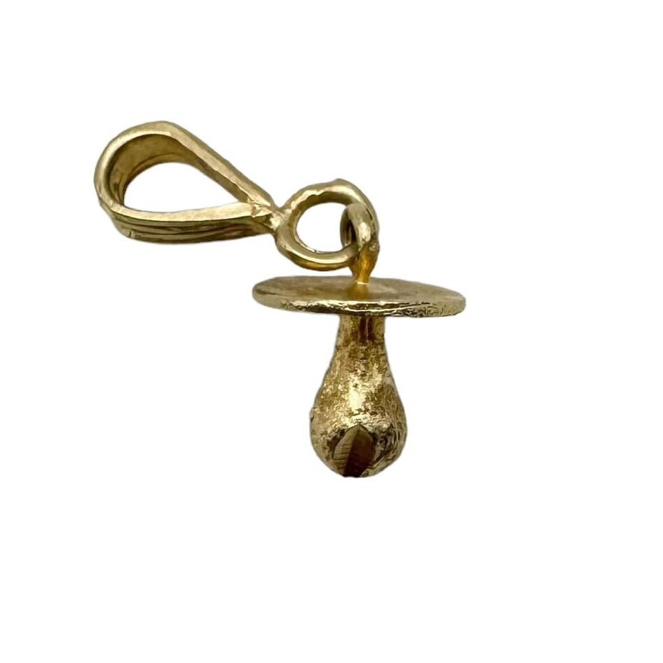 Pacifier Gold Charm