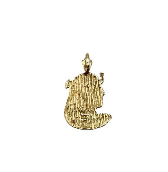 Beautiful 14k Yellow Gold Egyptian Pharaoh Pendan… - image 3