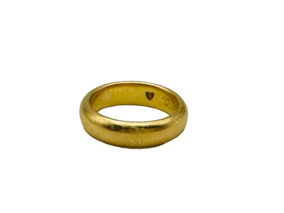 Gorgeous Antique Solid 18k Yellow Gold Donut Band… - image 2