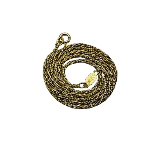 Beautiful Solid 14k Yellow Gold Twisted Rope Chai… - image 2