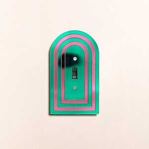 Cubierta para interruptor de luz de arcoíris Arte de pared