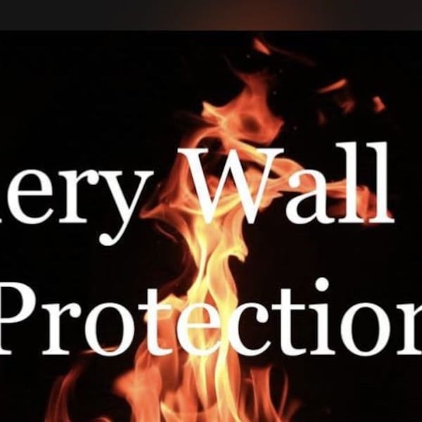 Fiery Wall of Protection Spell Casting