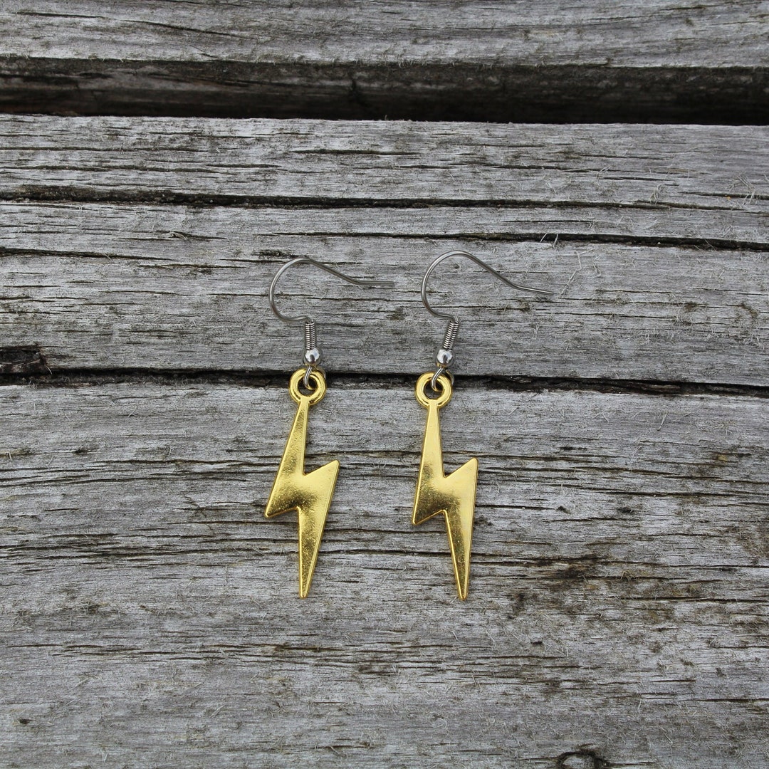 Retro 80er Neon Blitz Ohrringe - Vintage Statement Schmuck Für Partys & Events