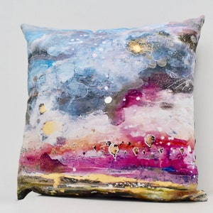 Luxury throw cushion, Decorative sofa cushion with abstract art printed cover