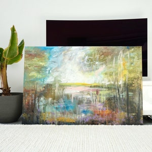 Large abstract wall painting, Original fine art canvas painting for living room