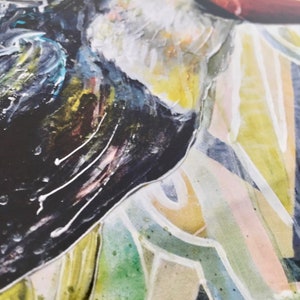 Impression d'art toucan, impression d'art mural couleur, oeuvre d'art d'oiseau tropical, impression A3 pour la décoration intérieure image 7