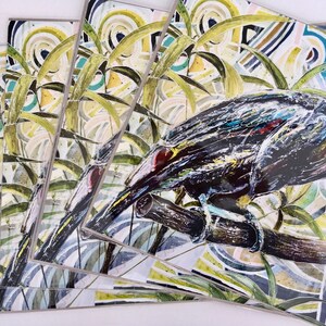 Impression d'art toucan, impression d'art mural couleur, oeuvre d'art d'oiseau tropical, impression A3 pour la décoration intérieure image 5