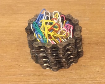 Recycled Bike Chain Ring Dish