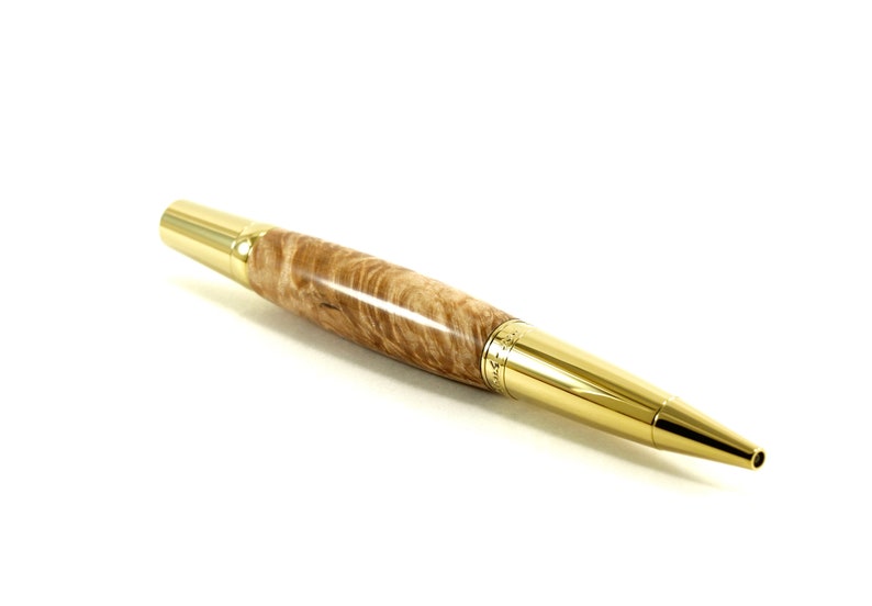 Thank You Pen from Burl Wood 593 Maple Burl Handmade Ballpoint Pen Elegant Ballpoint Burl Wood Pen Thoughtful Thank You Gift