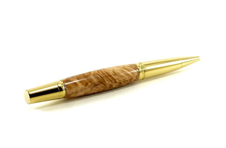 Thank You Pen from Burl Wood 593 Maple Burl Handmade Ballpoint Pen Elegant Ballpoint Burl Wood Pen Thoughtful Thank You Gift