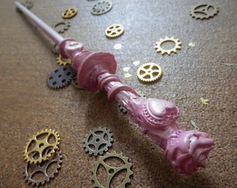 Rose Magic Wands - 10 to 11 inch - Sci Fi Fantasy inspired - Decorate Your Own Crafts - Witch Wizard Cosplay - Party Favour - Fancy dress