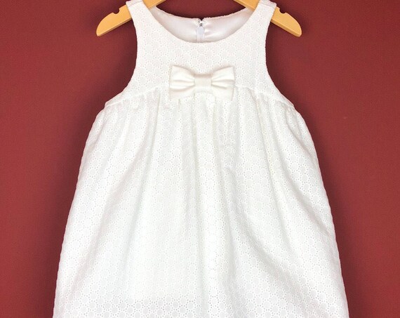 The "Play-Date Dress" in White Embroidery.